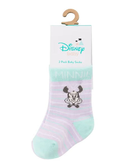 Rio Baby Disney 2 Pack Socks -  Minnie Mouse