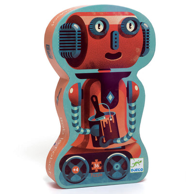 Djeco Bob The Robot 36 Piece Silhouette Puzzle