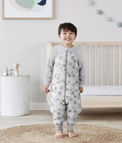 Love To Dream Organic Sleep Suit with Australian Merino Wool 2.5 TOG - Grey Clouds