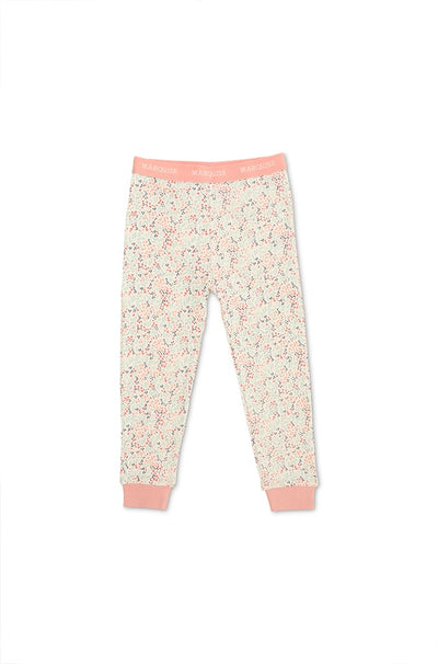Marquise Girls Bunny Hop Pyjamas - Pink/Print