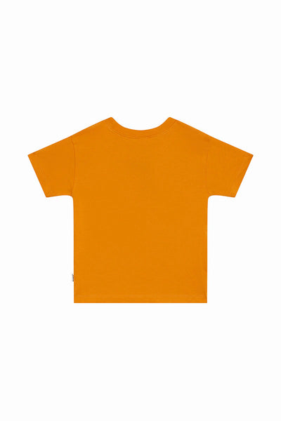 Bonds Kids Short Sleeve Crew Tee - Grow With The Flower Orange