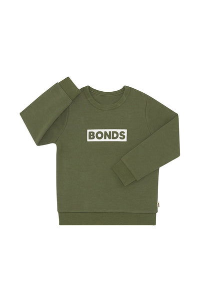 Bonds Kids Tech Sweats Pullover - Hiker Green