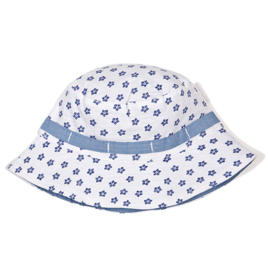 Brava Bambini Bucket Hat - Blue Flower Print
