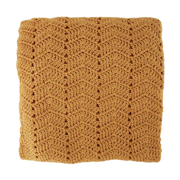 O.B Designs Crochet Baby Blanket - Cinnamon