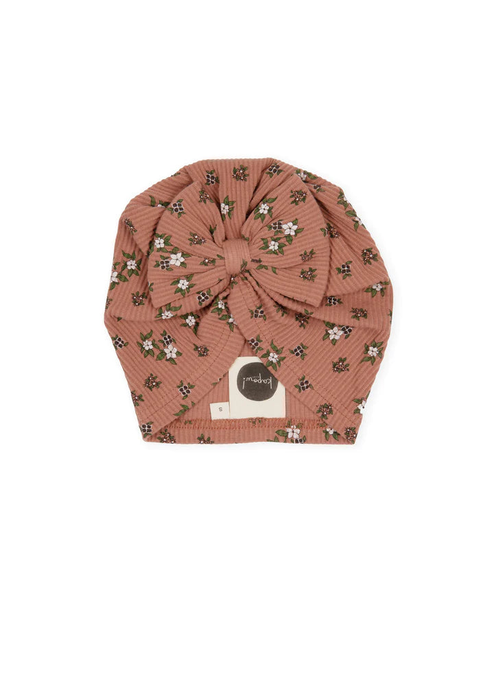 Kapow Kids Ditsy Floral Rib Turban Hat