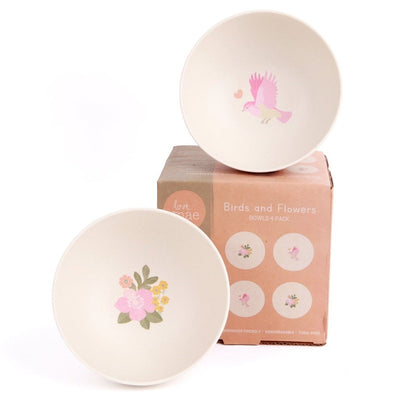 Love Mae 4 Pack Bowls - Birds And Flowers