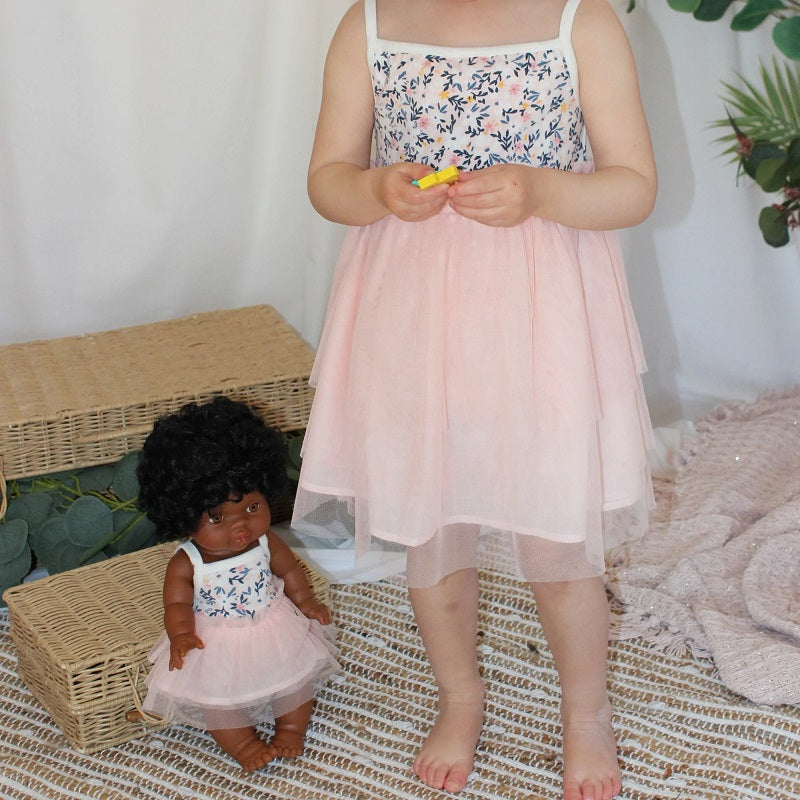 Mini Milly Zahra Tutu Dress - Spring Floral Print/Pink