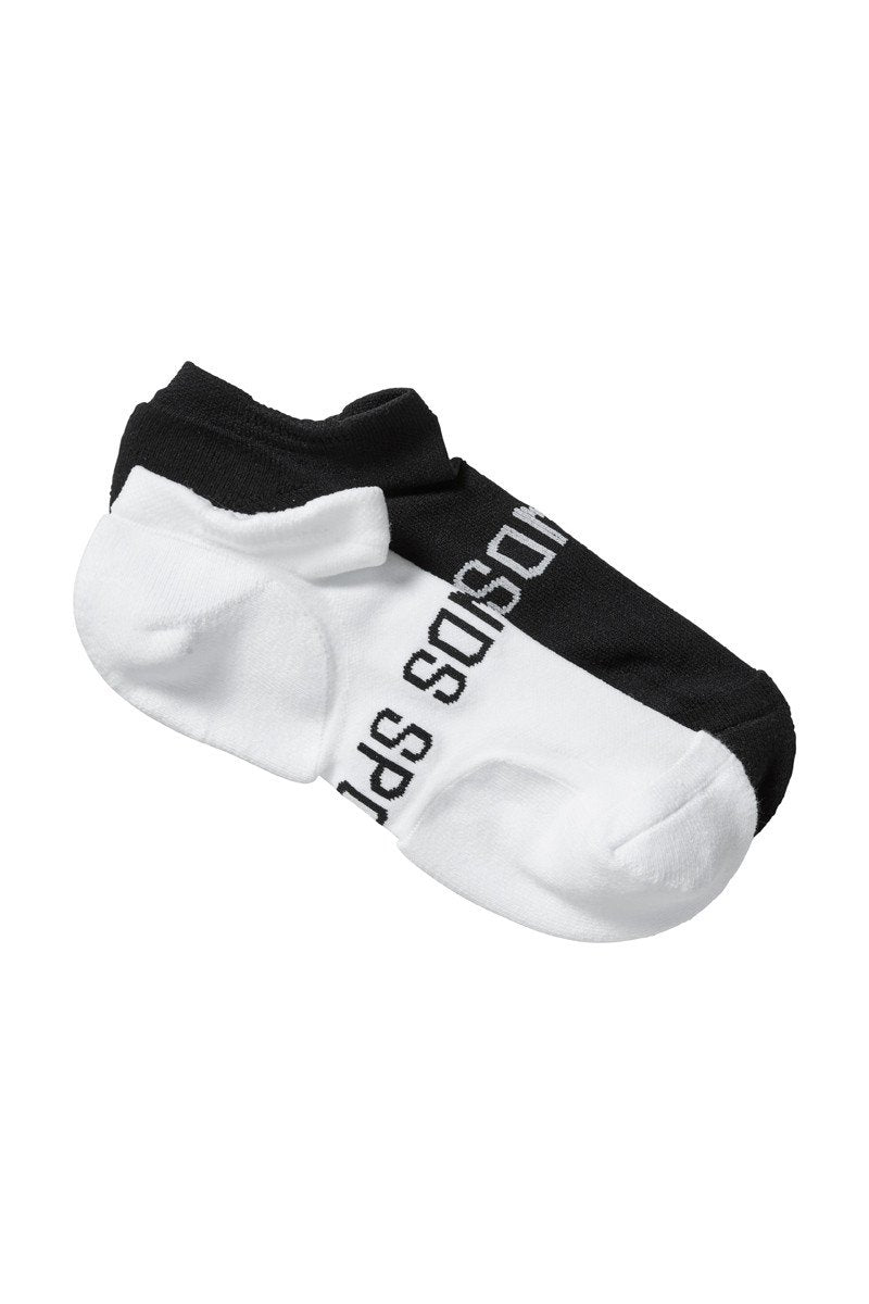 Bonds Mens Ultimate Comfort Low Cut Socks 2 Pack - Black/White-Outlet Shop For Kids
