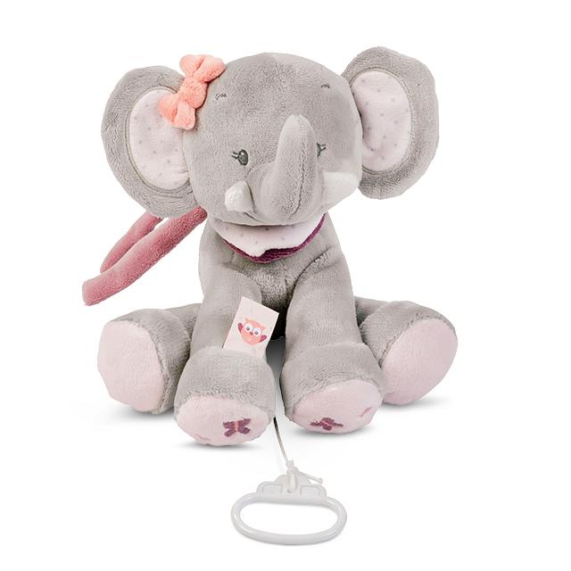 Nattou Adele & Valentine Collection - Musical Adele The Elephant - Outlet Shop For Kids