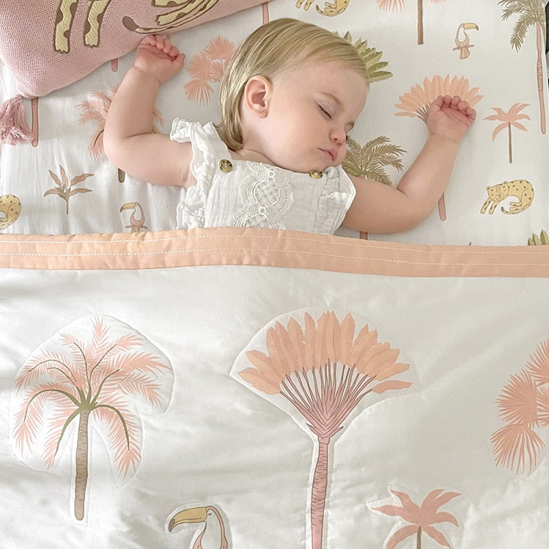 Living Textiles 4 Piece Nursery Set - Tropical Mia