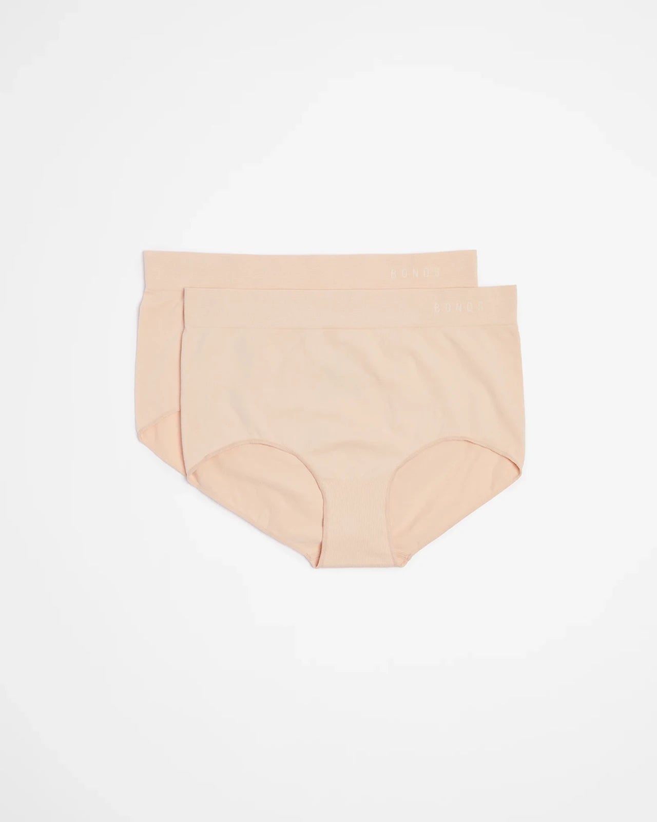 Bonds Womens Comfytails Side Seamfree Full Brief 2 Pack - Macadamia