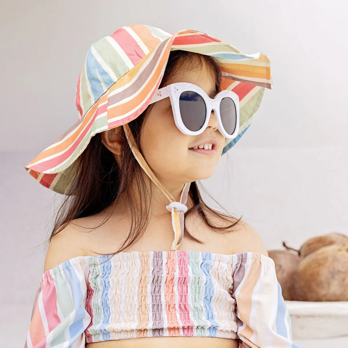 Kapow Kids Sun Stripe Sun Hat