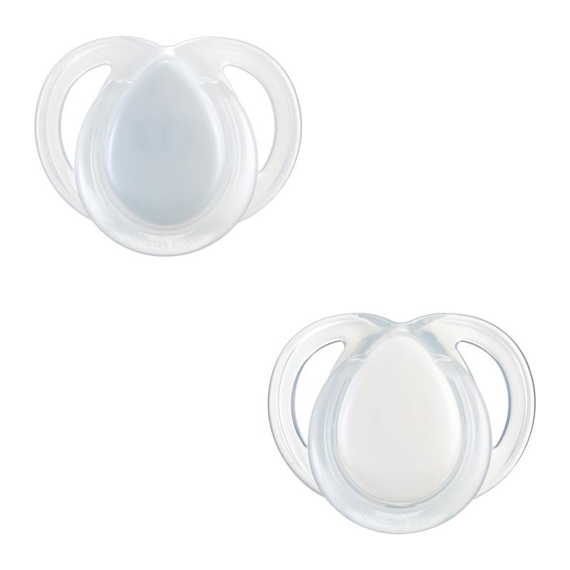 Tommee Tippee Night Time Orthodontic Soothers 0-6 Months - Clear Pack