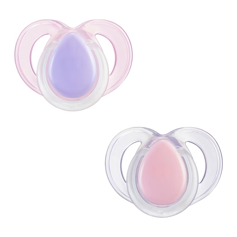 Tommee Tippee Nighttime Soother 2 Pack 18-36 Months - Purple/Pink