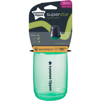 Tommee Tippee Sportee Toddler Water Bottle 390ml 12m+ - Green