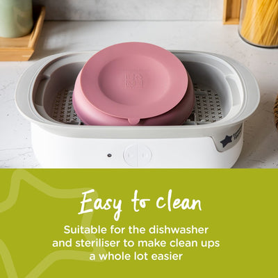Tommee Tippee Toddler Silicone Plate Suction Base - Rose