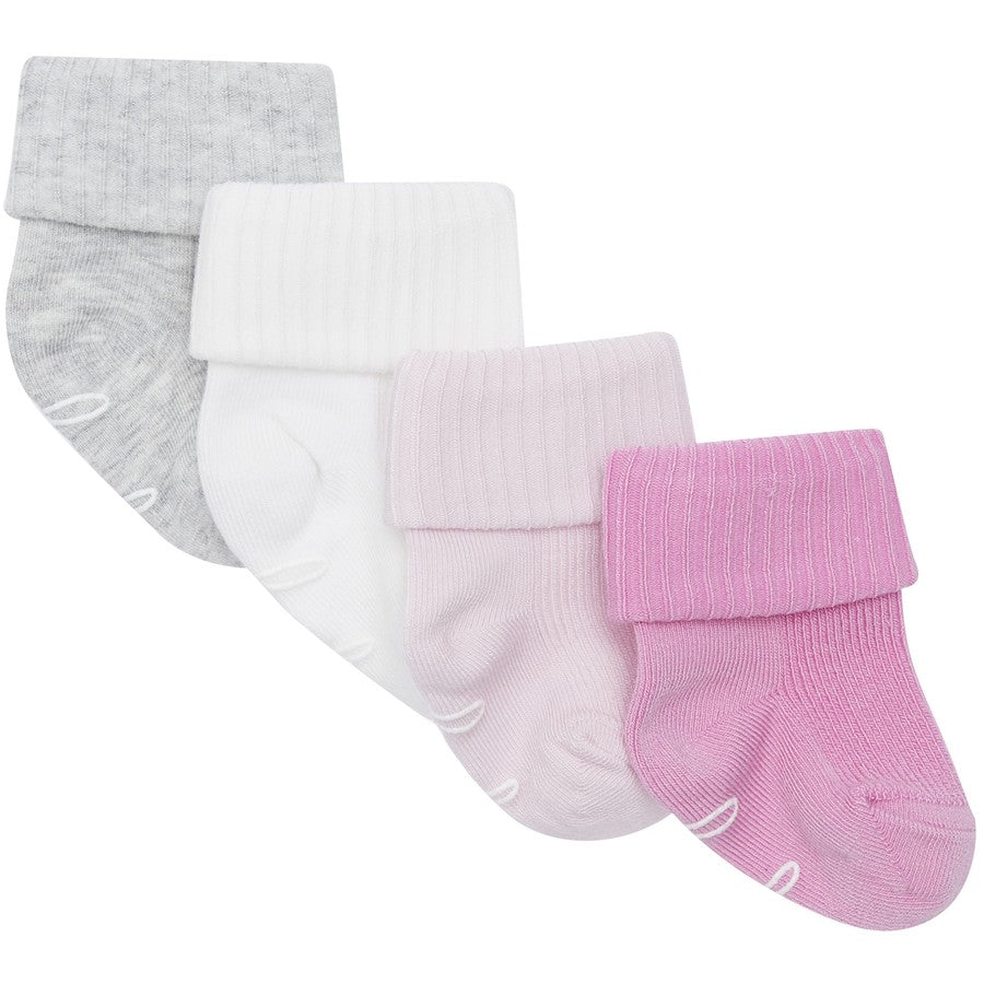 Bonds Baby Bamboo Cuff 4 Pack - Pink Pack