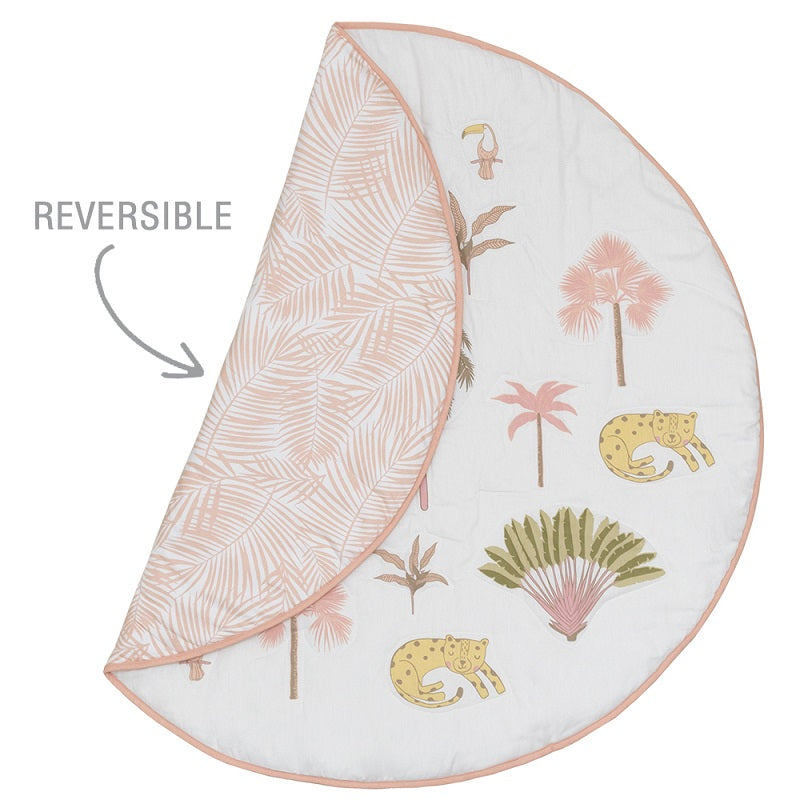 Living Textiles Playmat With Milestone Cards - Tropical Mia