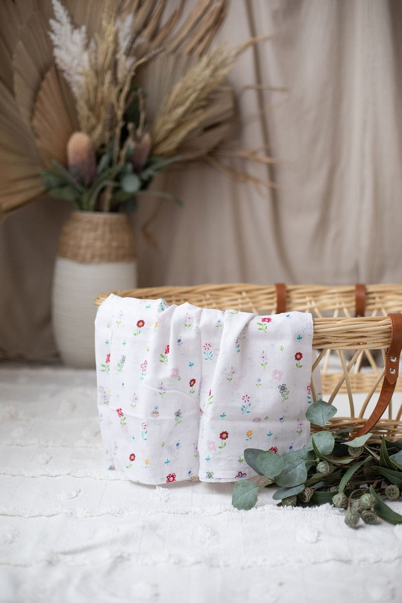 Emotion & Kids Field Of Flowers Muslin Wrap