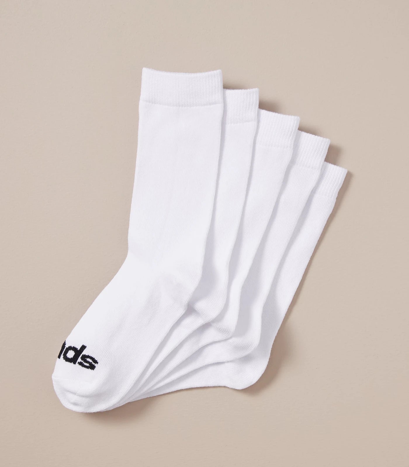 Bonds Kids Crew Socks 5 Pack - White