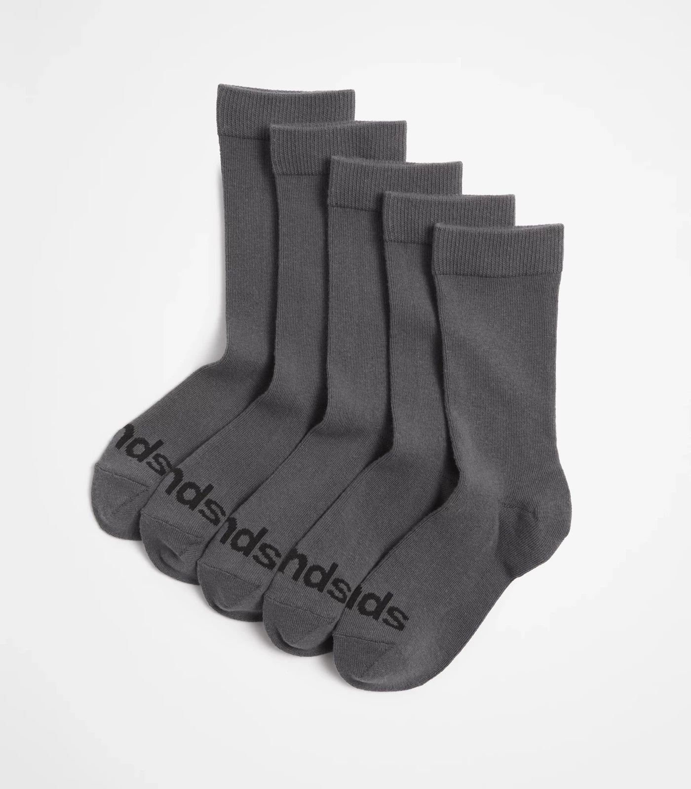 Bonds Kids Crew Socks 5 Pack - Grey