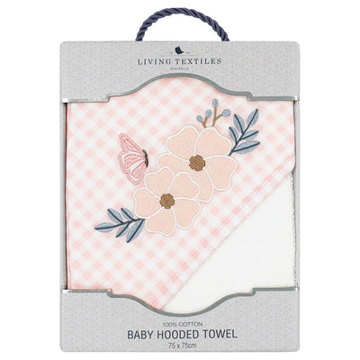 Living Textiles Hooded Towel - Butterfly Garden