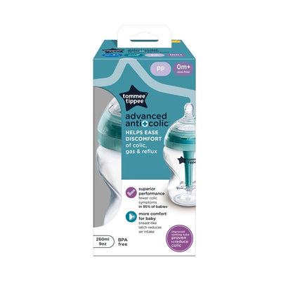 Tommee Tippee Advanced Anti-Colic Baby Bottle 1 Pack 260ml