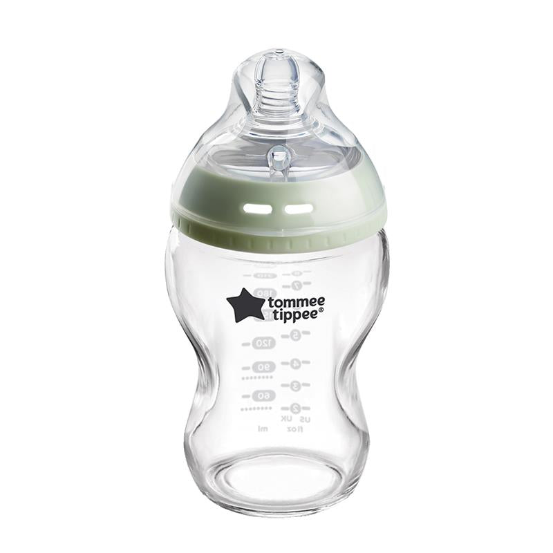 Tommee Tippee Natural Start Glass Baby Bottle Slow Teat 1 Pack 250ml