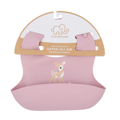 Playground Silicone Bib - Fawn/Lilac