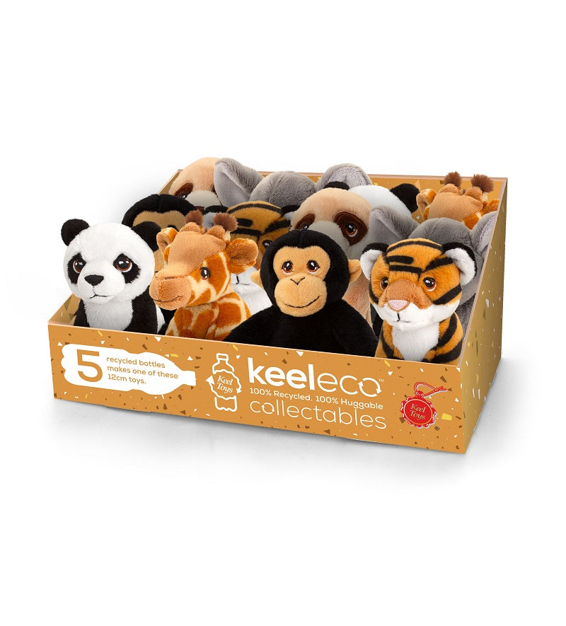 Keeleco 12cm Wild Animals Soft Plush Toy 3y+ - Panda