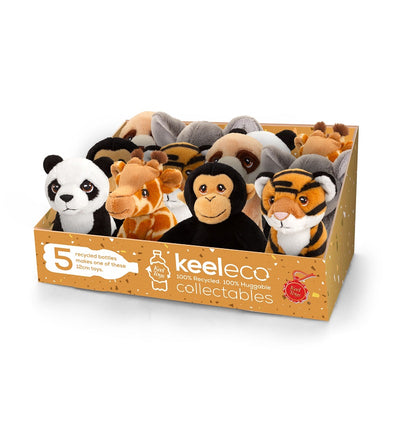 Keeleco 12cm Wild Animals Soft Plush Toy 3y+ - Panda