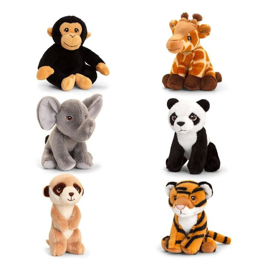 Keeleco 12cm Wild Animals Soft Plush Toy 3y+ - Panda