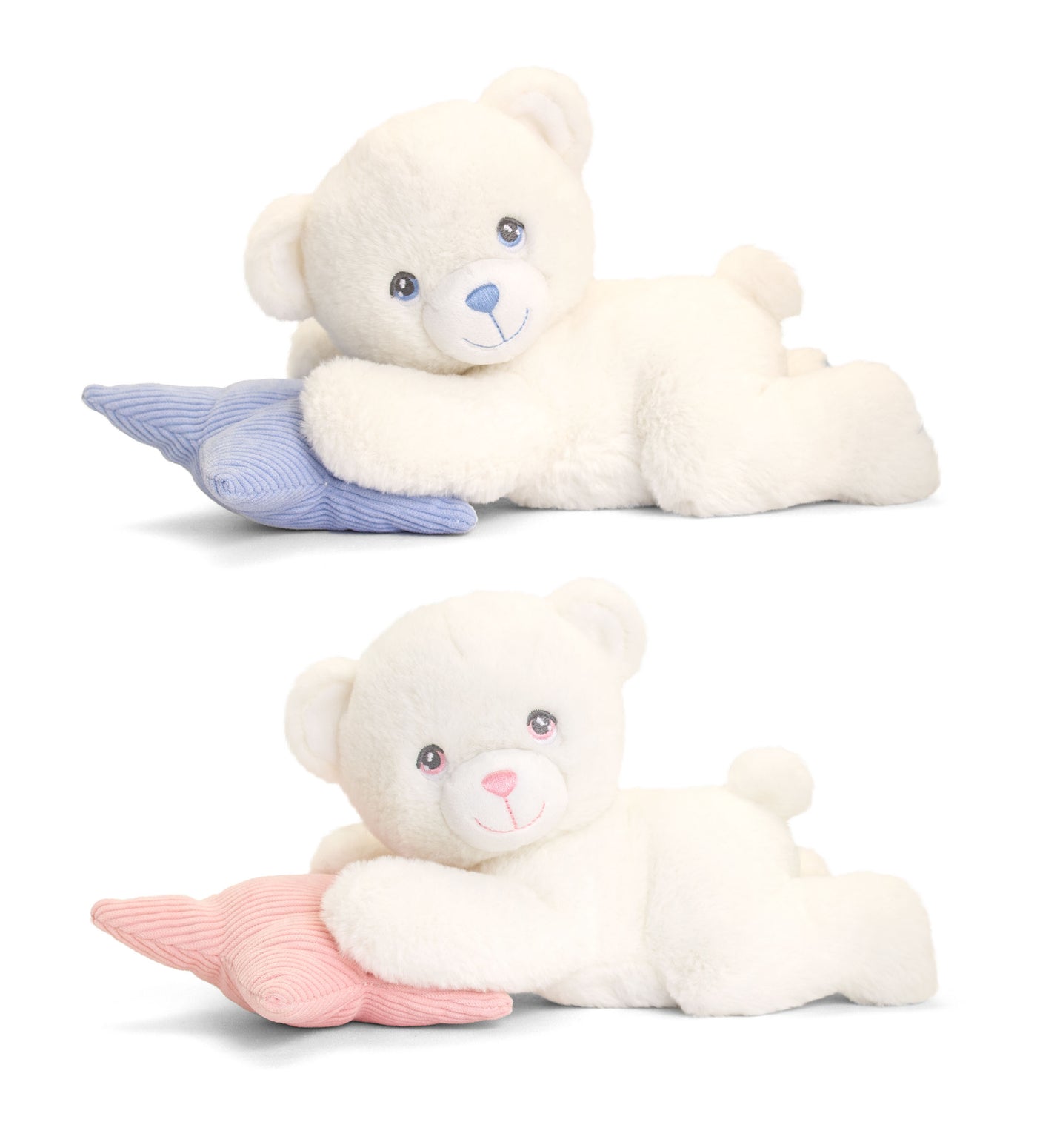 Keeleco 20cm Sleepy Bear Plush Stuffed Animal - Pink