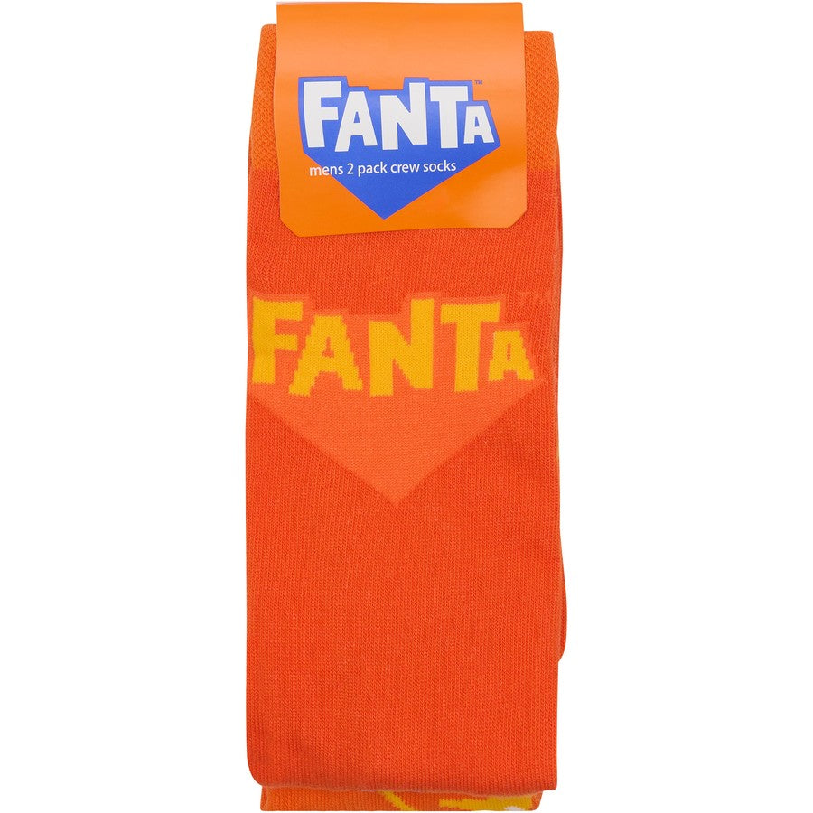 Bonds Men's Fanta Crew Socks 2 Pack - Orange