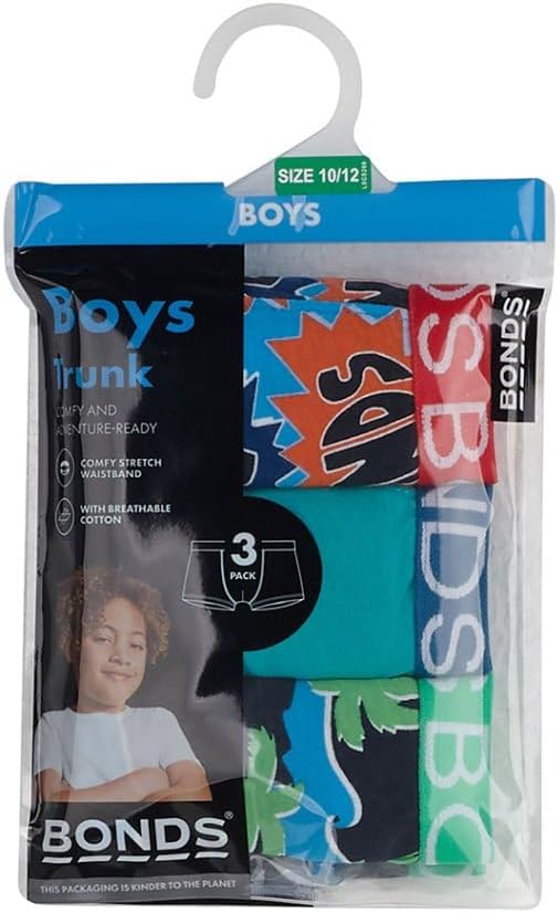 Bonds Boys 3 Pack Trunk - Kapow Logo