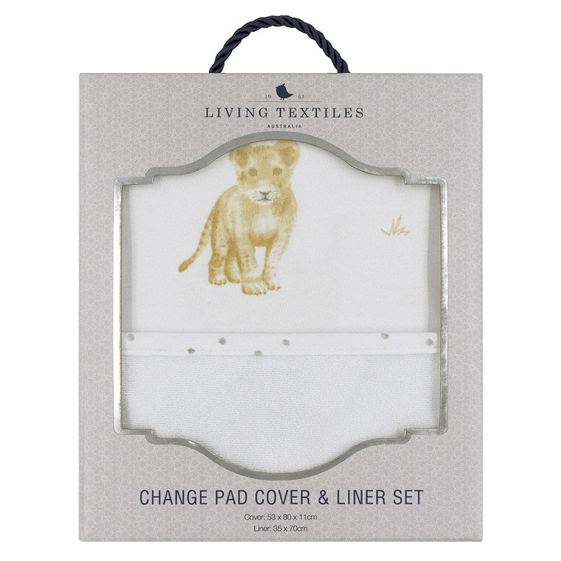 Living Textiles Change Pad Cover & Liner - Savanna Babies