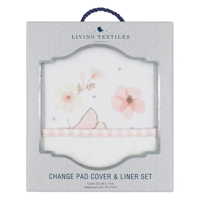 Living Textiles Change Mat Cover and Liner - Butterfly Garden