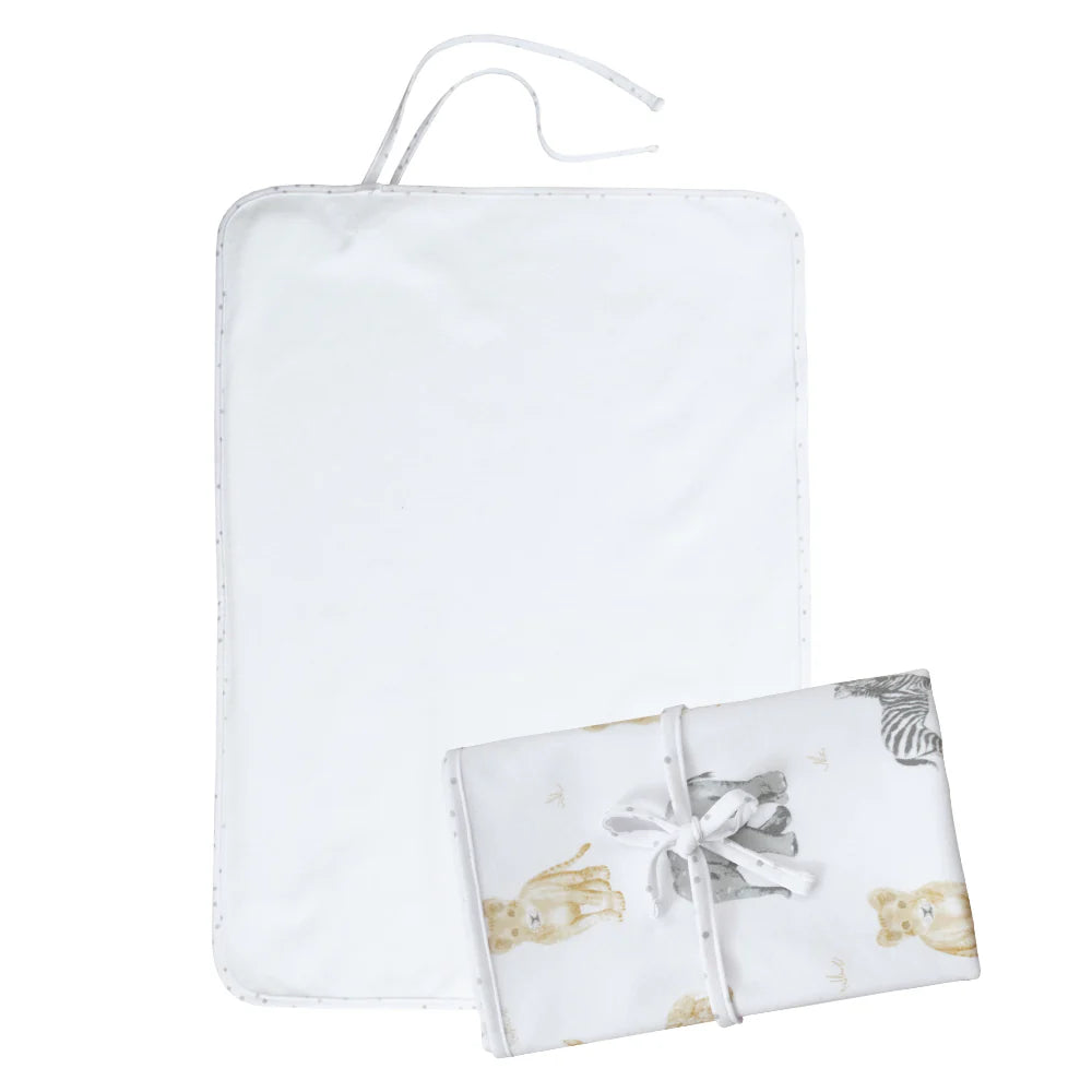 Living Textiles Waterproof Travel Change Mat - Savanna Babies