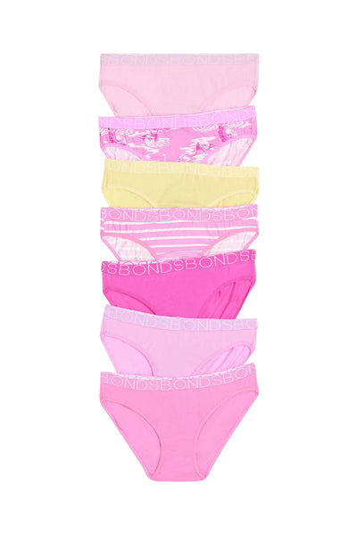 Bonds Girls Bikini 7 Pack - Felicity Flamingo