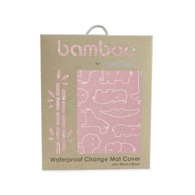 Bubba Blue Smokey Pink Safari Bamboo Change Mat Cover