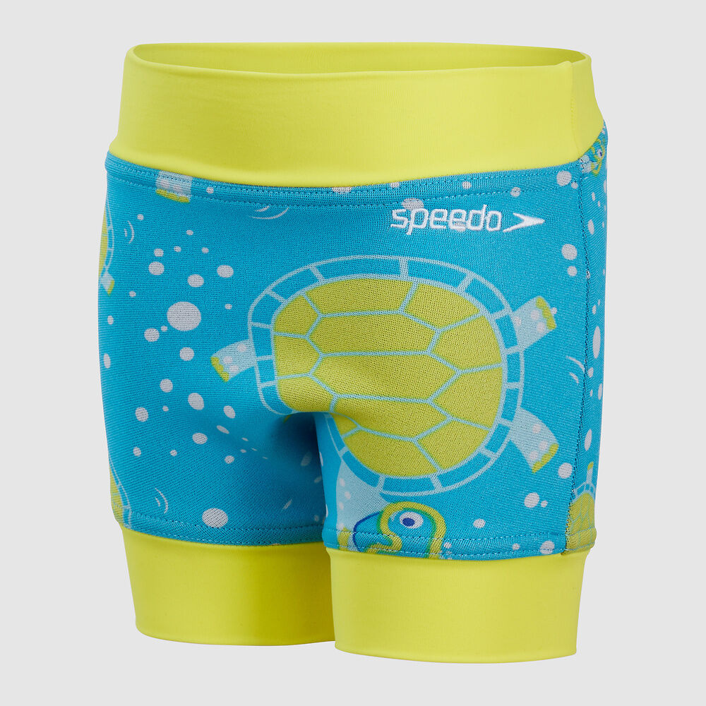 Speedo Toddler Boys Tommy Turtle Nappy Cover - Turquoise/Bright Yellow/Marine Blue/White
