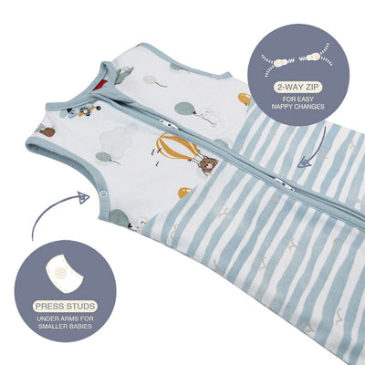 Living Textiles Smart Sleep Sleeping Bag 0.2 TOG - Up up & Away