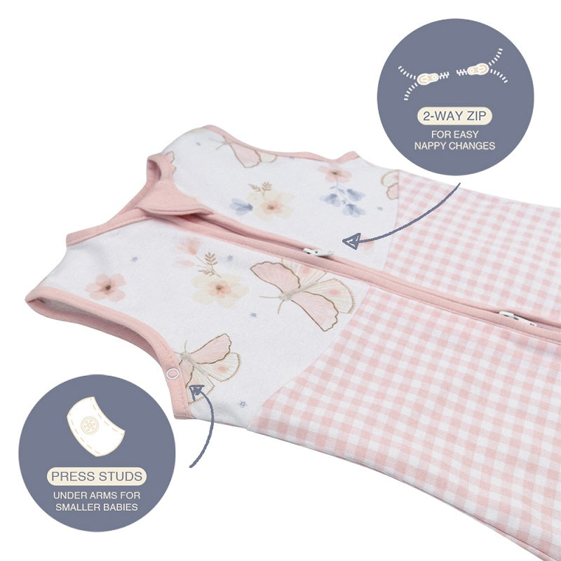 Living Textiles Smart Sleep Sleeping Bag 0.2 TOG - Butterfly