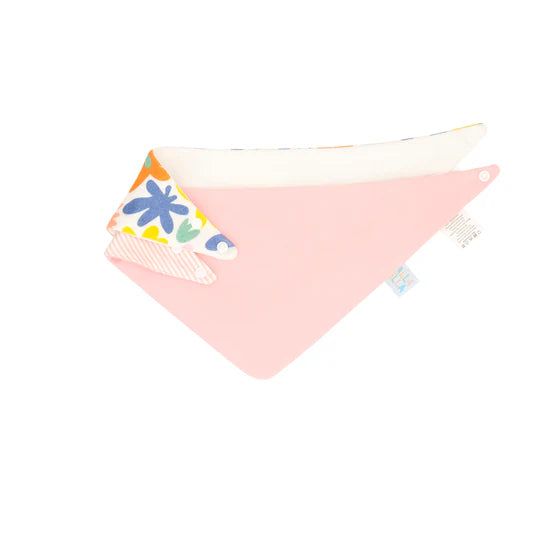 All 4 Ella Bandana Bibs 2 Pack - Bright Floral