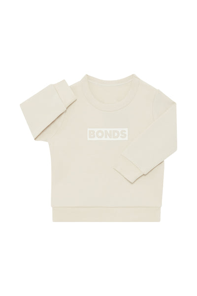 Bonds Tech Sweats Pullover - Sesame Seed