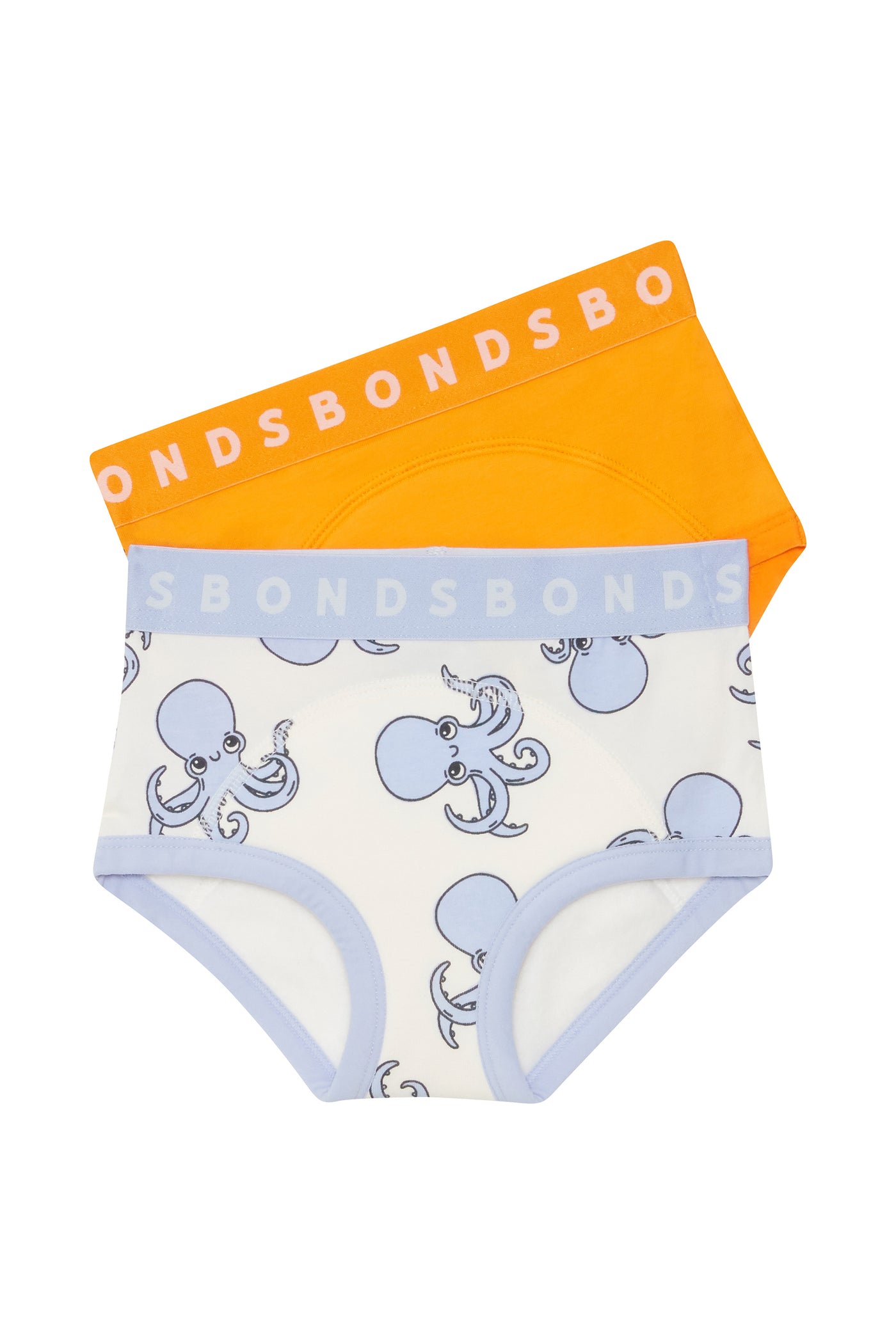 Bonds Whoopsies Toilet Training Undies 2 Pack - Octo-Magic/Papaya Party Orange