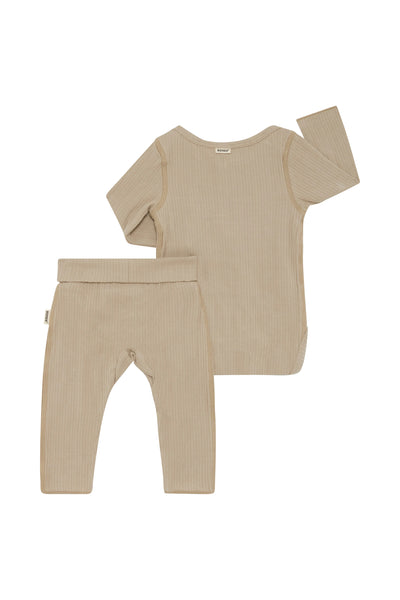 Bonds Pointelle Long Sleeve Bodysuit And Legging Set - Hazy Skies