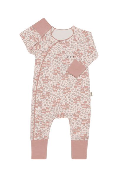 Bonds Cozysuit - Heart Check Sweet Mauve