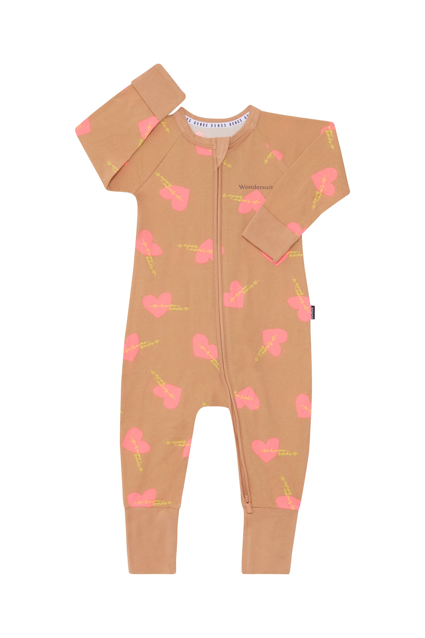 Bonds Zip Wondersuit - Love Bonds Pale Almond