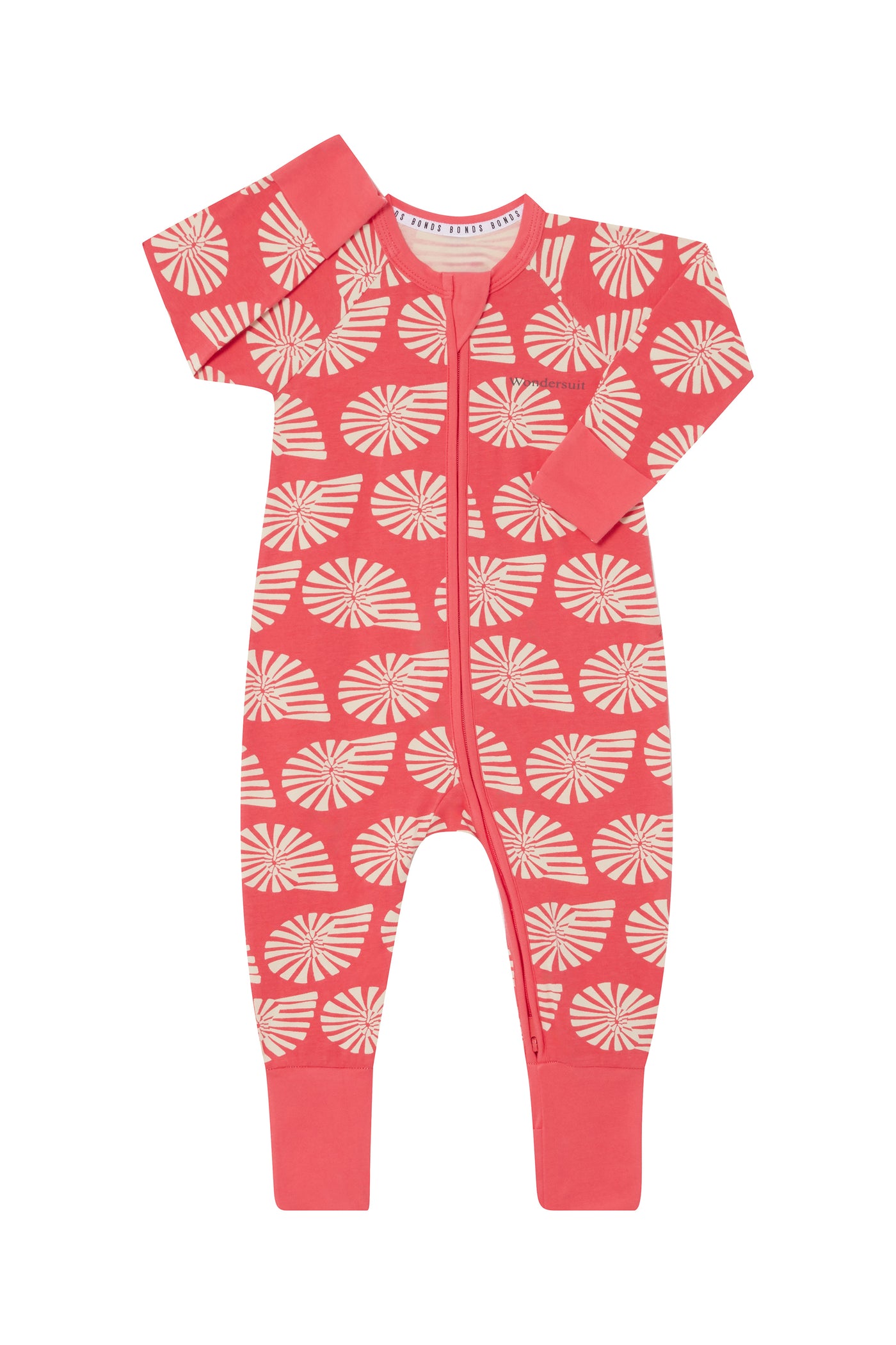 Bonds Zip Wondersuit - Seashell Symphony Red